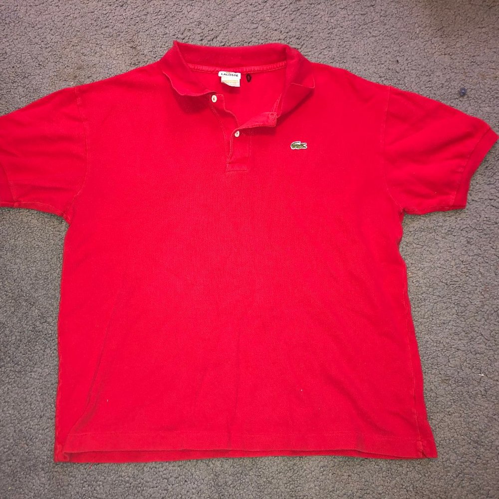 Lacoste Men's 6 Red Polo Short Sleeve Shirt